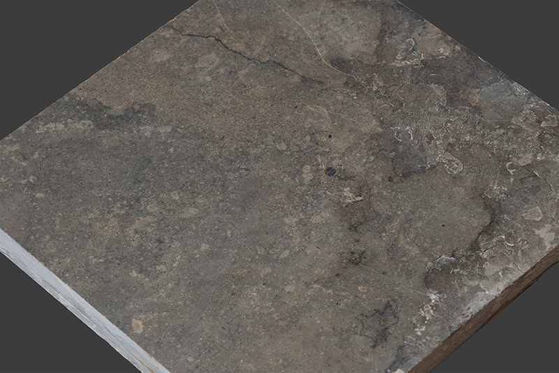 Grey decorative limestone sample